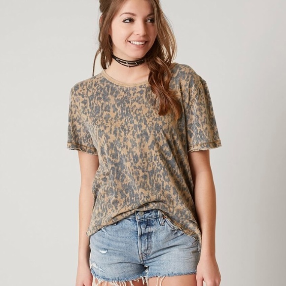Free people leopard shirt Clearance